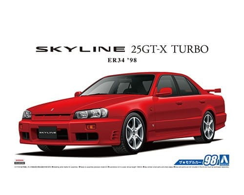 Przejdź do produktu AOSHIMA 05750 - 1:24 NissanER34 Skyline 25GT-X 98