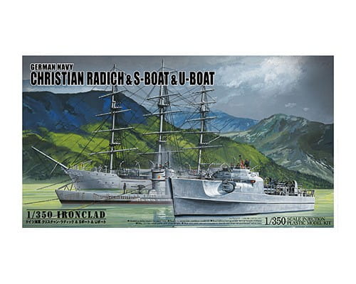 Przejdź do produktu AOSHIMA 05657 - 1:350 Christian Radich & S-Boat & U-Boat