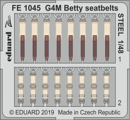 Przejdź do produktu EDUARD FE1045 - 1:48 G4M Betty seatbelts - Steel