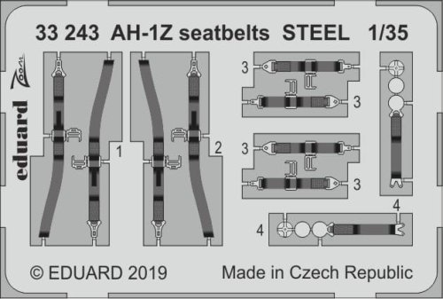Przejdź do produktu EDUARD 33243 - 1:35 AH-1Z seatbelts - Steel