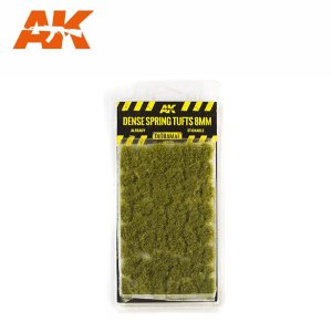 AK INTERACTIVE 8130 - Dense Spring Tufts 8 mm - kępy traw 8 mm