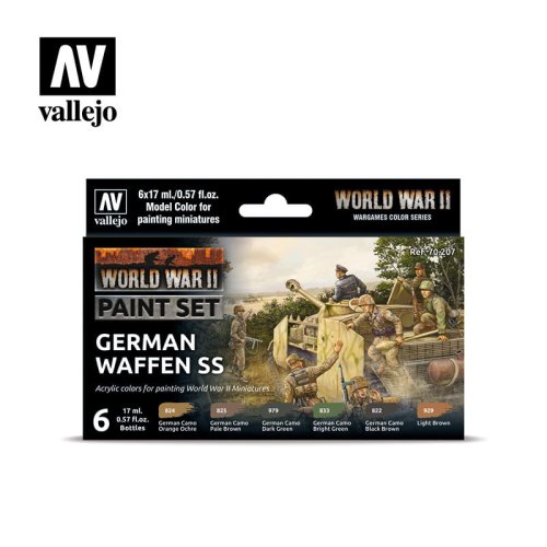 Przejdź do produktu VALLEJO 70207 - WWII German Waffen SS - Paint Set