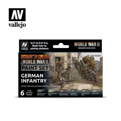 Przejdź do produktu VALLEJO 70206 - WWII German Infantry - Paint Set