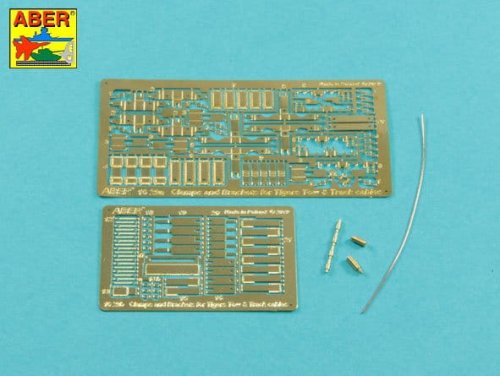 Przejdź do produktu ABER 16029 - 1:16 Clamps and Brackets for Towing cables Track cable for Tiger I & Tiger II