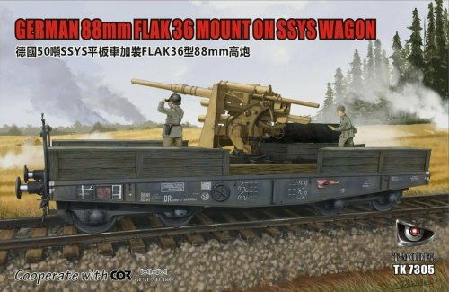 Przejdź do produktu T-MODEL TK7305 - 1:72 German 88mm FLAK 36 Mount on SSYS Wagon