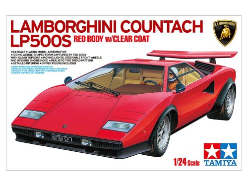 Przejdź do produktu TAMIYA 25419 - 1:24 Lamborghini Countach LP500S (Red Body w/Clear Coat)