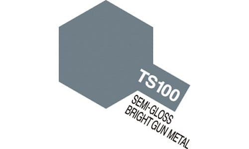 Przejdź do produktu TAMIYA 85100 - Farba w sprayu TS-100 Semi-Gloss Bright Gun Metal