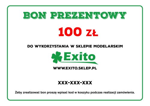 Przejdź do produktu Bon prezentowy 100 zł