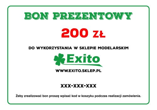 Przejdź do produktu Bon prezentowy 200 zł
