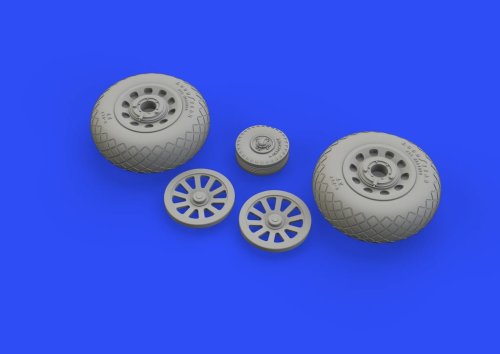Przejdź do produktu EDUARD 648511 - 1:48 P-51D wheels diamond tread 2