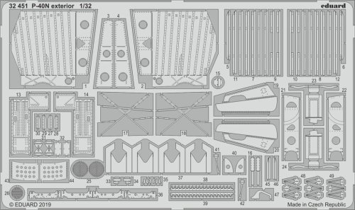 Przejdź do produktu EDUARD 32451 - 1:32 P-40N exterior