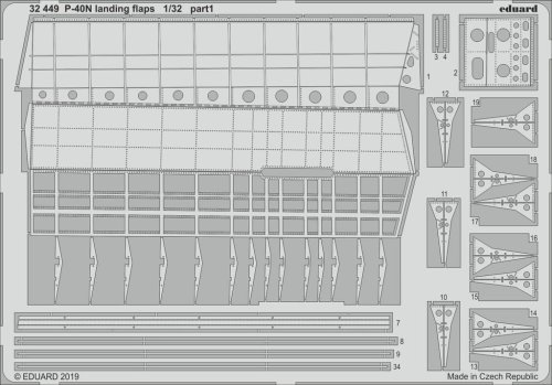 Przejdź do produktu EDUARD 32449 - 1:32 P-40N landing flaps