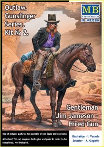 MASTER BOX 35204 - 1:35 Gentleman Jim Jameson - Hired Gun - Gunslinger series. Kit No. 2