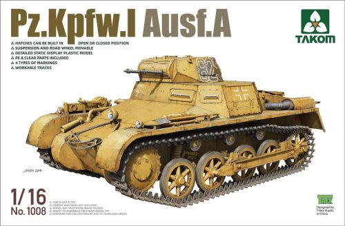Przejdź do produktu TAKOM 1008 - 1:16 Pz.Kpfw.I Ausf.A