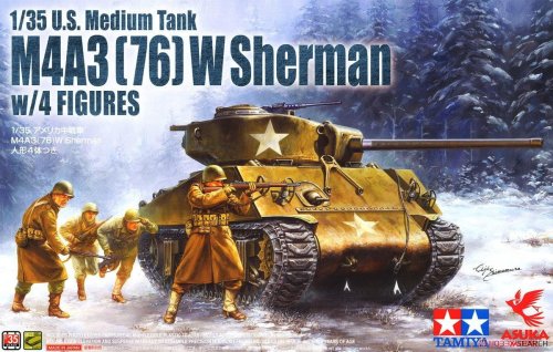 Przejdź do produktu ASUKA (TASCA) 35048 - 1:35 U.S. M4A3 (76) W Sherman w/ 4 Figures