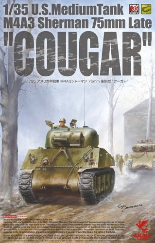 Przejdź do produktu ASUKA (TASCA) 35046 - 1:35 U.S. M4A3 Sherman 75mm Late Cougar