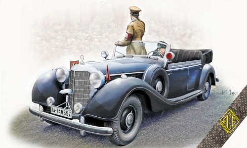 Przejdź do produktu ACE 72577 - 1:72 MB-770K Offener Tourenwagen - armoured cabriolet for Reichskanzler