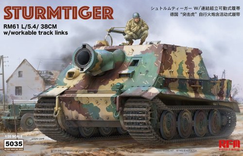 Przejdź do produktu RYE FIELD MODEL 5035 - 1:35 Sturmtiger RM61 L/5.4/38cm