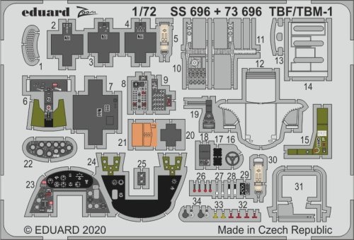 Przejdź do produktu EDUARD SS696 - 1:72 TBF/TBM-1 Avenger
