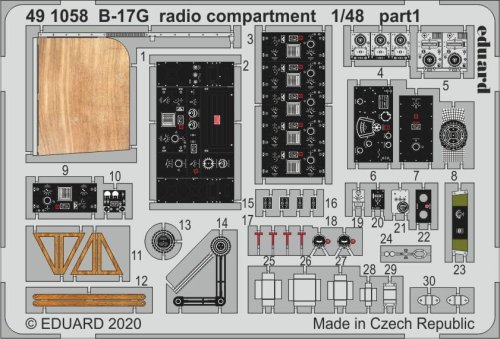 Przejdź do produktu EDUARD 491058 - 1:48 B-17G radio compartment