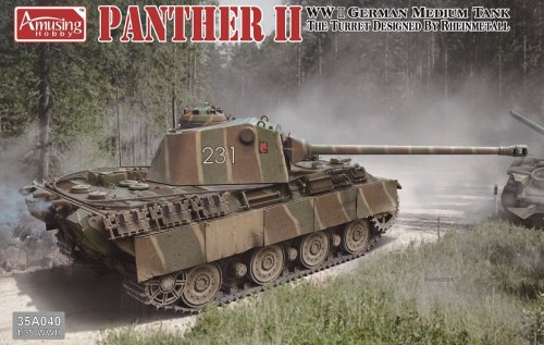 Przejdź do produktu AMUSING HOBBY 35A040 - 1:35 Panther II  Rheinmetall turret