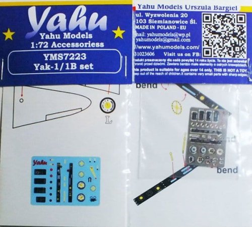 Przejdź do produktu YAHU YMS7223 - 1:72 Yak-1 zestaw akcesoriów