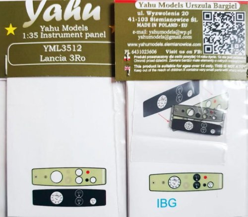 Przejdź do produktu YAHU YML3512 - 1:35 Lancia 3Ro tablica przyrządów