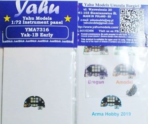YAHU YMA7316 - 1:72 Yak-1B early tablica przyrządów