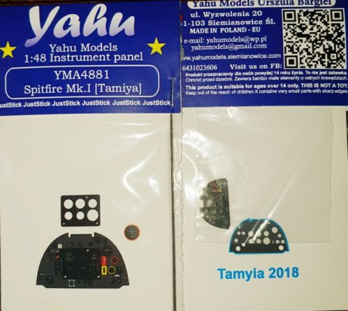 Przejdź do produktu YAHU YMA4881 - 1:48 Spitfire Mk.I tablica przyrządów