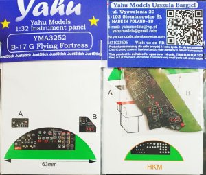 YAHU YMA3252 - 1:32 B-17 G Flying Fortress tablica przyrządów