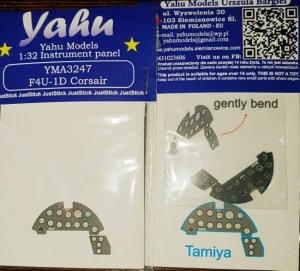 YAHU YMA3247 - 1:32 F4U-1D Corsair tablica przyrządów