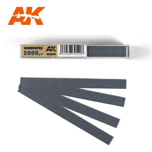 Przejdź do produktu AK INTERACTIVE 9028 - Papier ścierny w paskach 50 szt, gradacja 2000