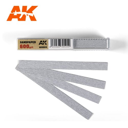 Przejdź do produktu AK INTERACTIVE 9024 - Papier ścierny w paskach 50 szt, gradacja 600