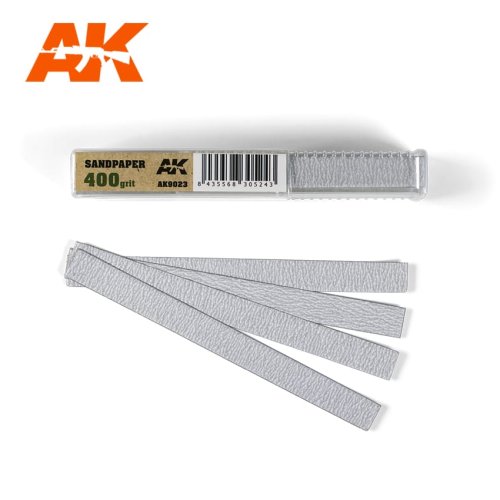 Przejdź do produktu AK INTERACTIVE 9023 - Papier ścierny w paskach 50 szt, gradacja 400