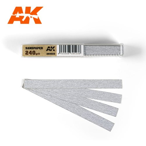 Przejdź do produktu AK INTERACTIVE 9022 - Papier ścierny w paskach 50 szt, gradacja 240