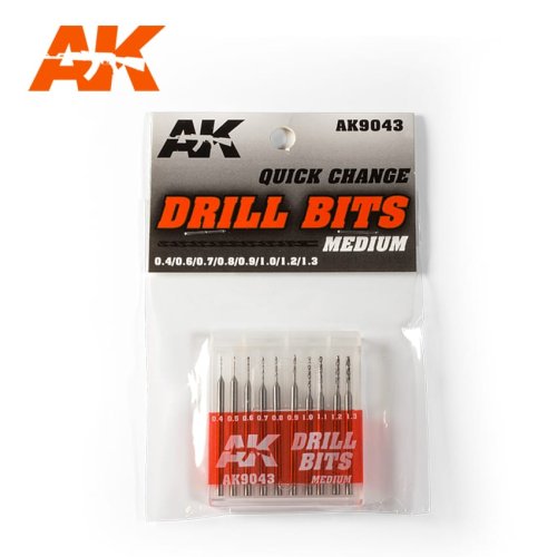 Przejdź do produktu AK INTERACTIVE 9043 - Zestaw 10 wierteł 0,4-1,3mm