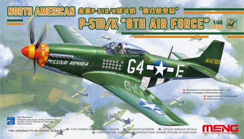 Przejdź do produktu MENG MODEL LS010 - 1:48 North American P-51D/K Mustang 8th Air Force