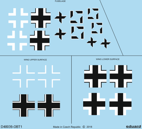 Przejdź do produktu EDUARD D48039 - 1:48 Fw 190A-5 national insignia