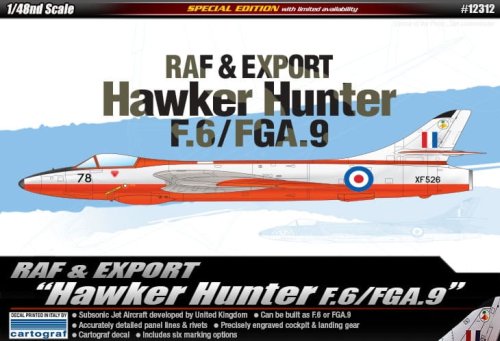 Przejdź do produktu ACADEMY 12312 - 1:48 Hawker Hunter F.6/FGA.9 RAF & Export