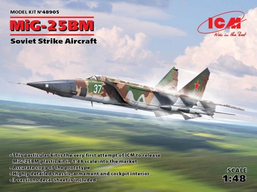 Przejdź do produktu ICM 48905 - 1:48 MiG-25 BM Soviet Strike Aircraft