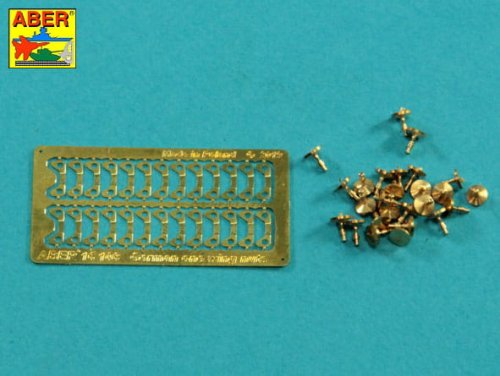 Przejdź do produktu ABER 16108 - 1:16 One wing nuts for German vehicles PE nuts with Turned bolt x 26 pcs