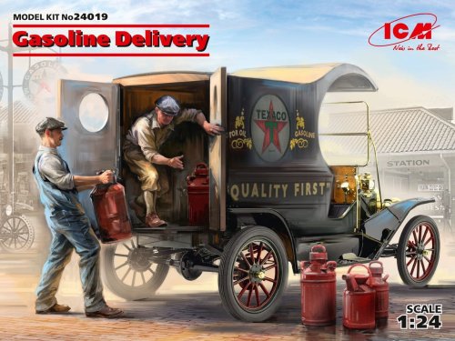 Przejdź do produktu ICM 24019 - 1:24 Gasoline Delivery- Model T 1912 Delivery Car with American Gasoline Loaders