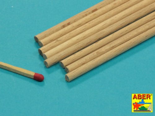 Przejdź do produktu ABER WR4 - Wood round rods 4,00 mm length 250 mm x 8 pcs.