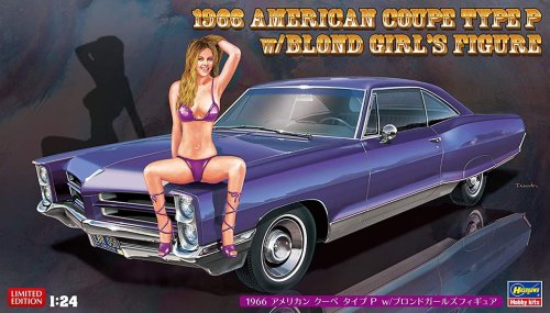 Przejdź do produktu HASEGAWA SP424 52224 - 1:24 1966 American Coupe Type P w/ Blond Girl's Figure