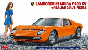 HASEGAWA 20423 - 1:24 Lamborghini Miura P400 SV w / figure