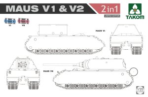TAKOM 2050X - 1:35 Maus V1 & V2 Limited edition
