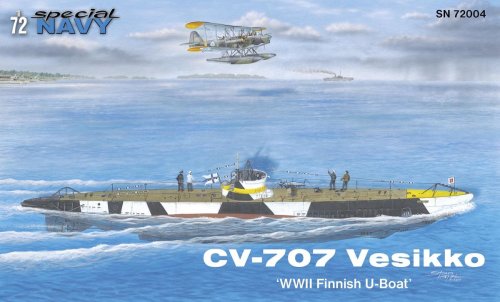 Przejdź do produktu SPECIAL HOBBY N72004 - 1:72 CV 707 Vesikko WWII Finnish U-Boat