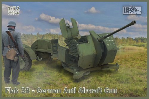 Przejdź do produktu IBG 72076 - 1:72 Flak 38 German Anti Aircraft Gun (2 in box)