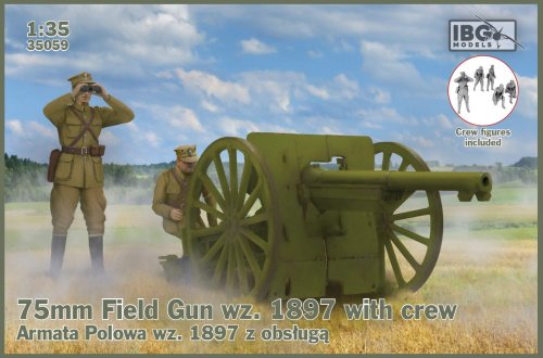 Przejdź do produktu IBG 35059 - 1:35 75mm Field Gun wz.1897 with crew