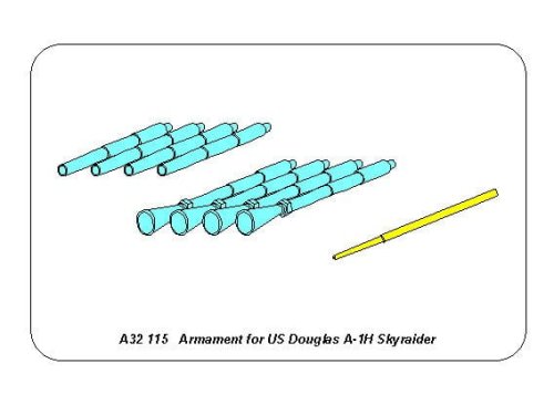 Przejdź do produktu ABER A32115 - 1:32 Armament for US Douglas A-1H Skyraider